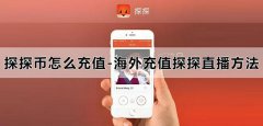 探探币怎么充值-海外充值探探直播方法