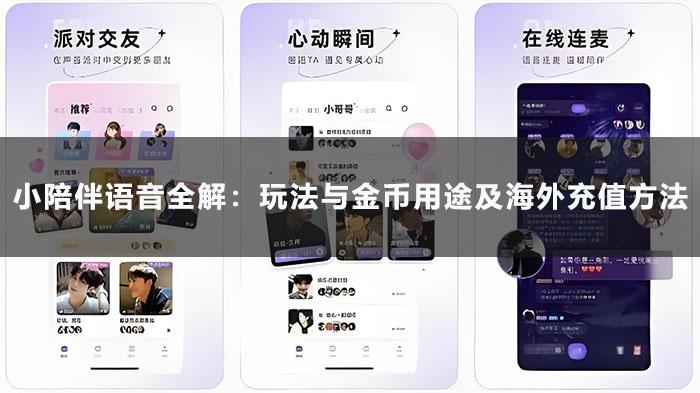 小陪伴語音全解：玩法與金幣用途及臺灣儲值方法